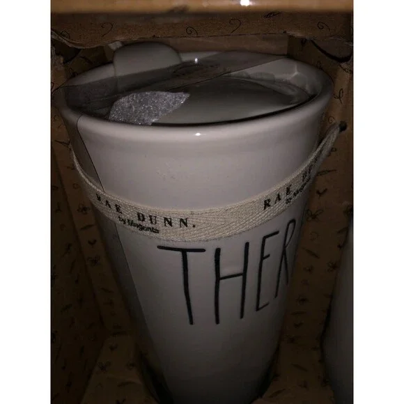 Rae Dunn Here There Mug White Tumbler Gift Set  New - Picture 5 of 5